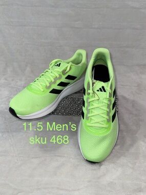 Adidas Men's 11.5 Neon Lime Athletic Course A Pied Running Shoes women’s 12.5